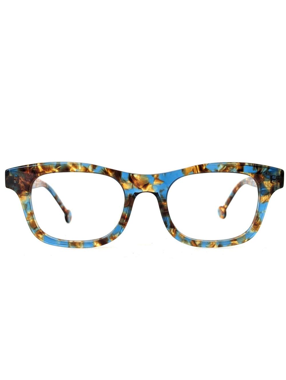 L.A. Eyeworks Japan Prima 0917 Eyeglasses Blue Tortoise